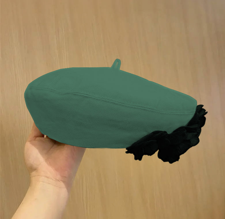 A Fashionable And Fluffy Painter's Hat That Makes Your Face Look Good