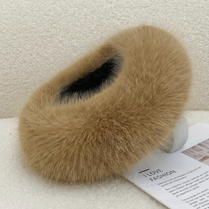Autumn And Winter Fur No Topless Hat Hair Ring Fur Thickening