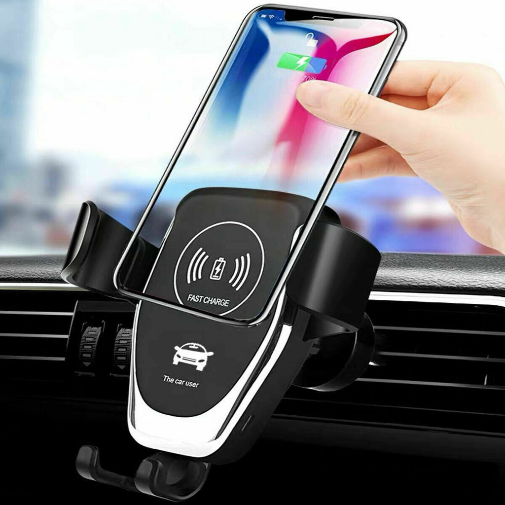 10W Qi Wireless Fast Car Charger – Automatic Clamping Phone Mount Holder