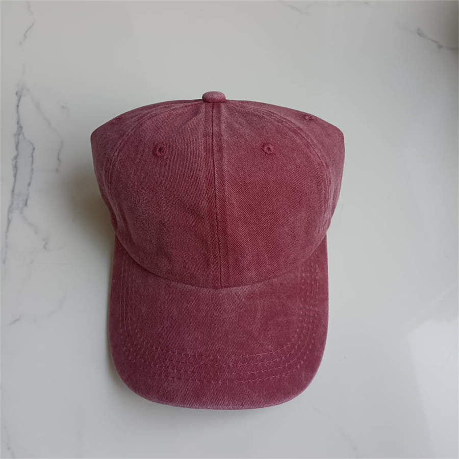 Retro Washed Baseball Cap Cotton Peaked Cap