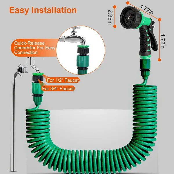 EVA Recoil Garden Hose Flexible Self-coiling Water Hose