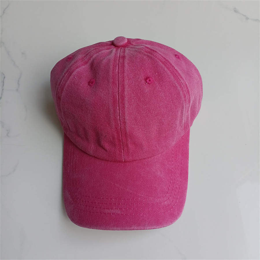 Retro Washed Baseball Cap Cotton Peaked Cap