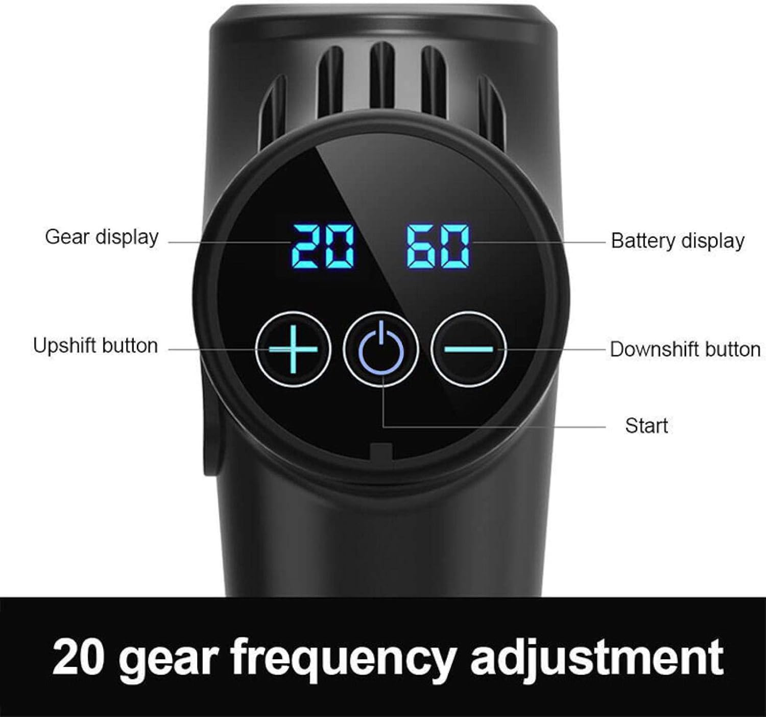 Merach Rechargeable Muscle Massage Gun with 20 Speeds