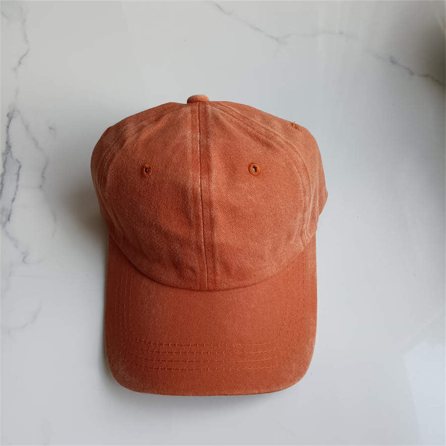 Retro Washed Baseball Cap Cotton Peaked Cap