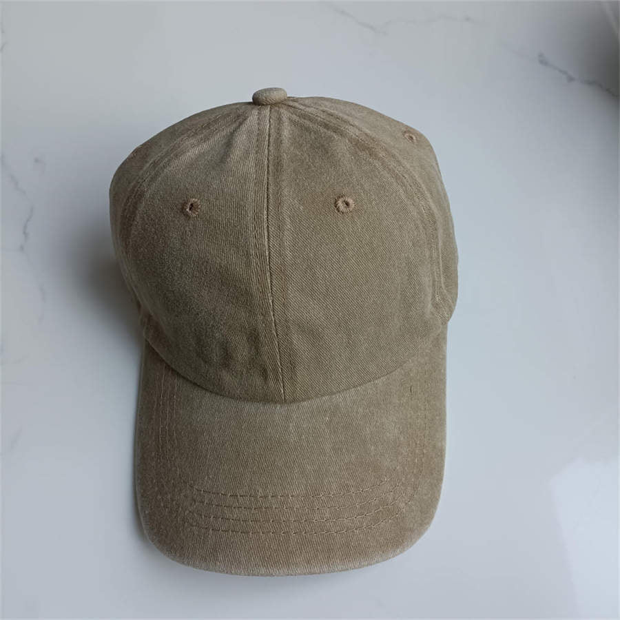 Retro Washed Baseball Cap Cotton Peaked Cap