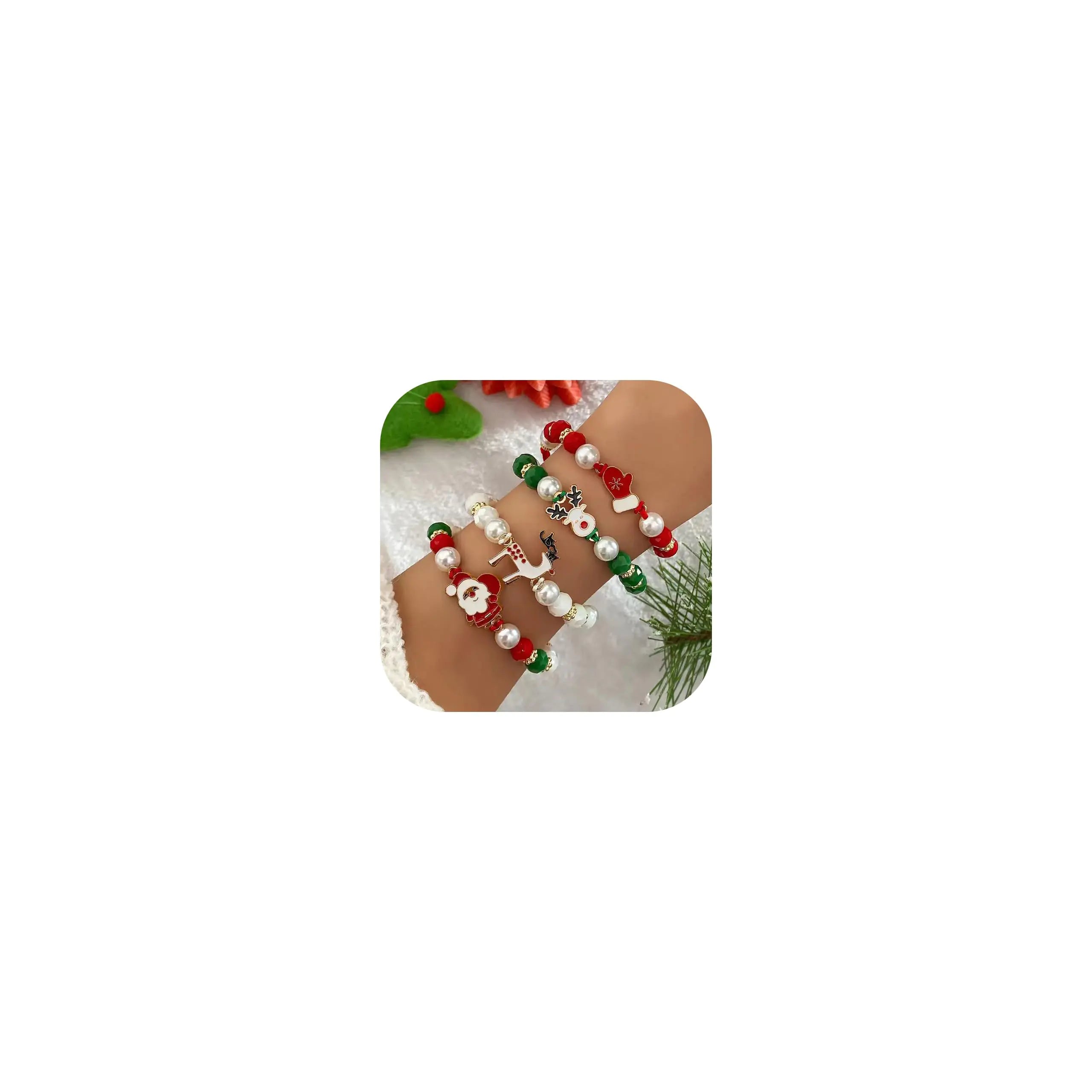 Snowflake Charm Christmas Bracelet