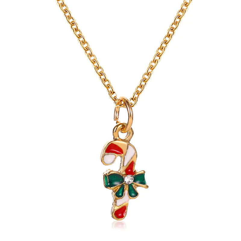 Holiday Charm Alloy Necklace - Seasonal Gift