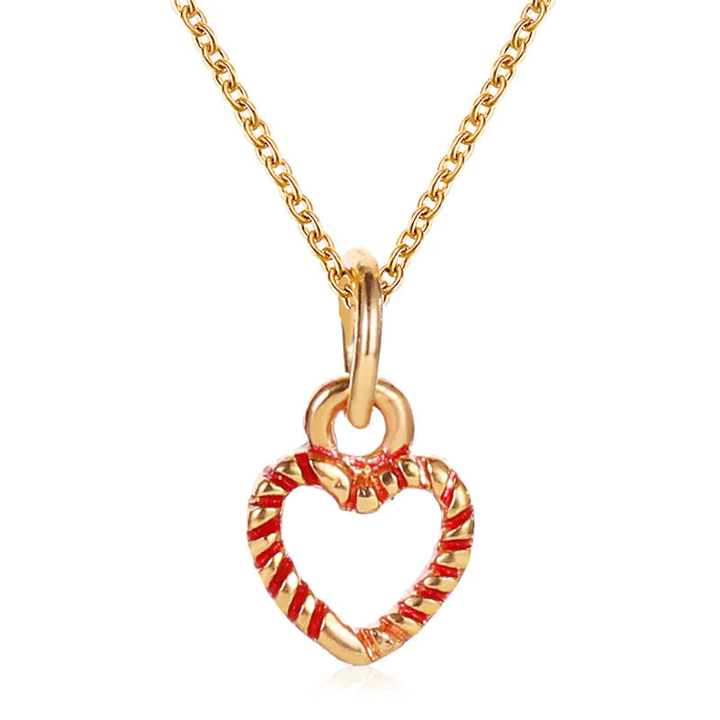 Holiday Charm Alloy Necklace - Seasonal Gift