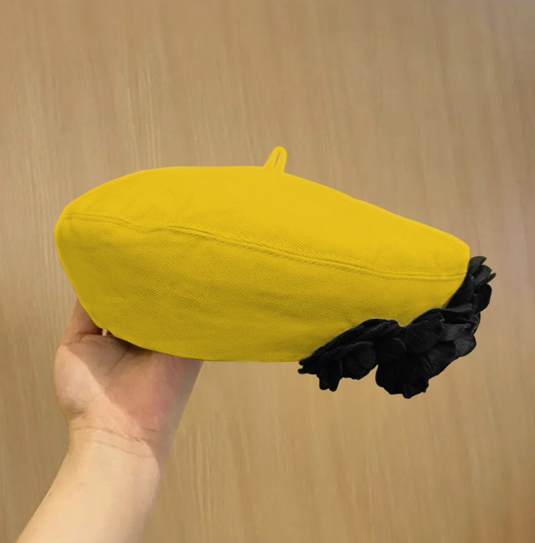 A Fashionable And Fluffy Painter's Hat That Makes Your Face Look Good