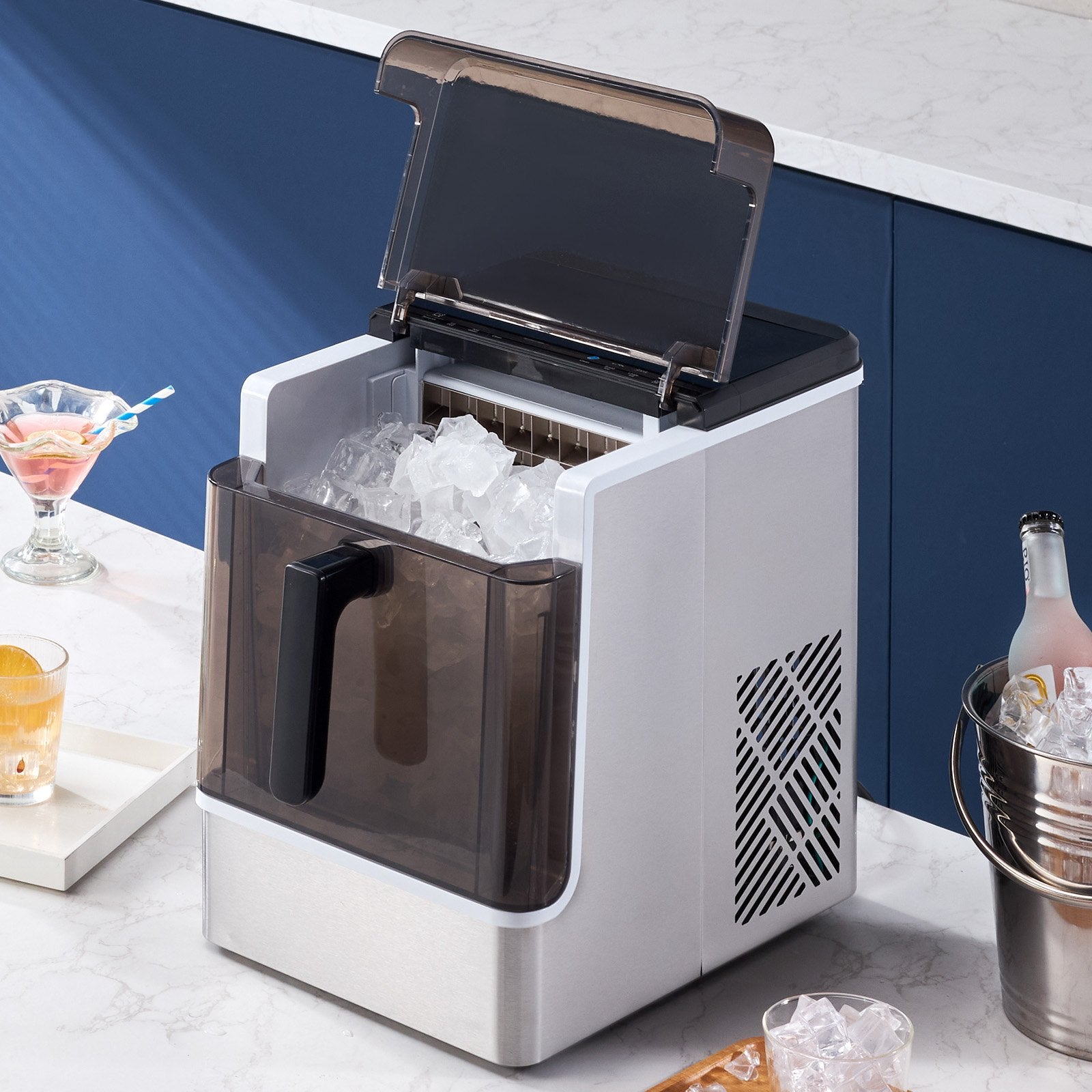 Portable Countertop Ice Maker 50Lbs 24H Self-Cleaning With 3 Sizes Ice Cube