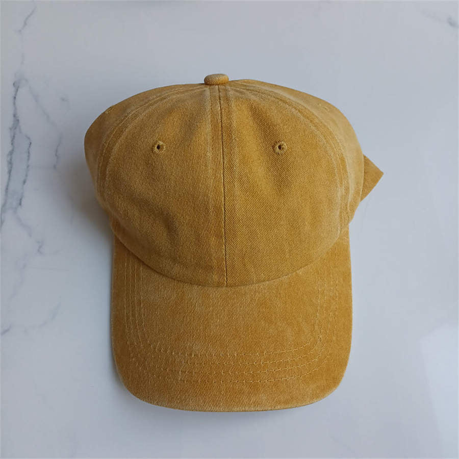 Retro Washed Baseball Cap Cotton Peaked Cap