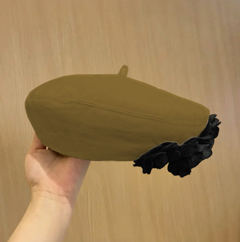 A Fashionable And Fluffy Painter's Hat That Makes Your Face Look Good