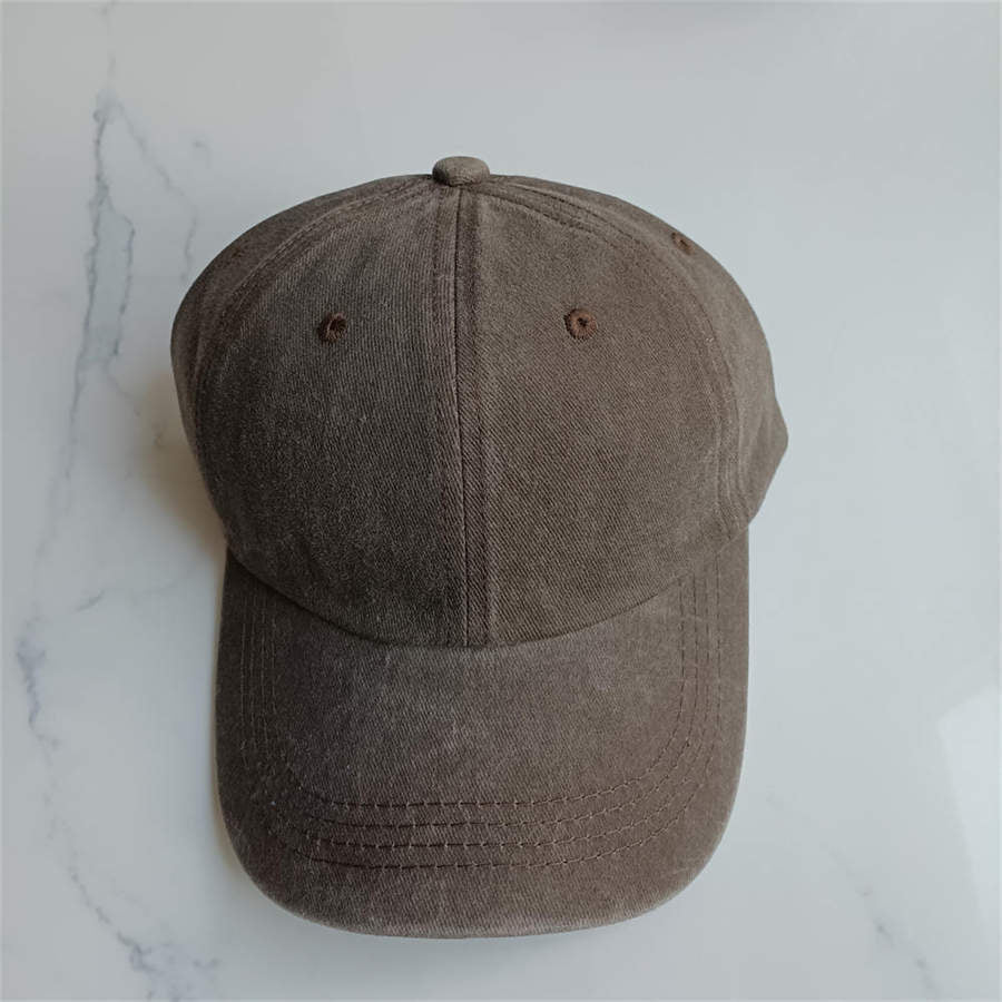 Retro Washed Baseball Cap Cotton Peaked Cap