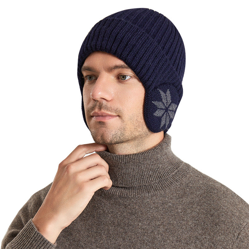 Thermal Knit Fleece-Lined Woolen Cap – Thickened Winter Hat for Men and Women