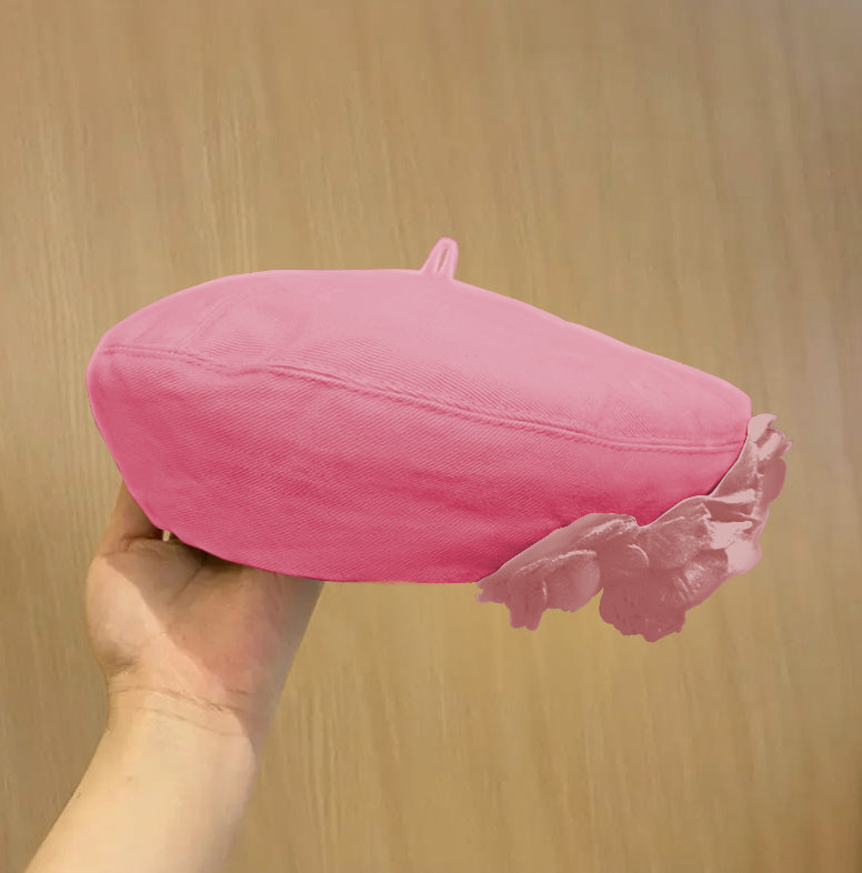 A Fashionable And Fluffy Painter's Hat That Makes Your Face Look Good