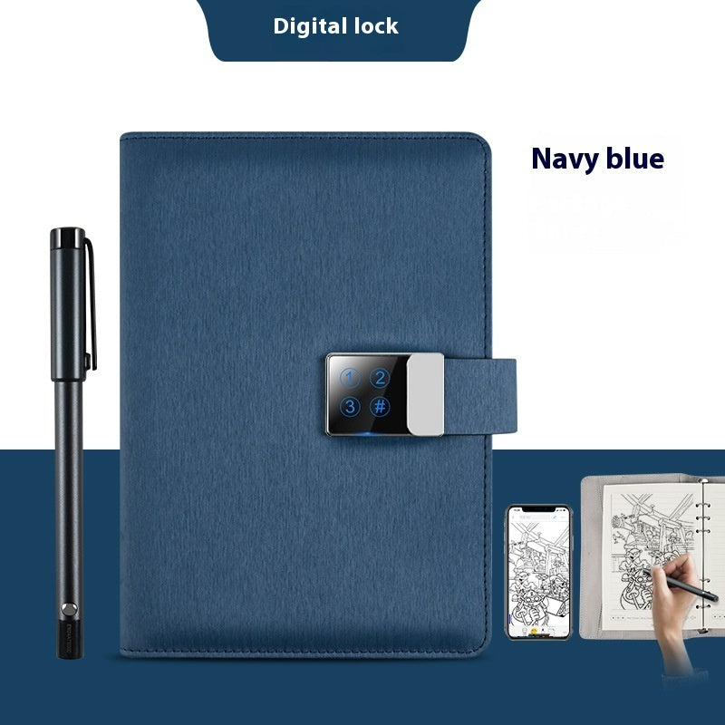Handwriting Paper Screen Synchronization Smart Fingerprint Lock Notebook