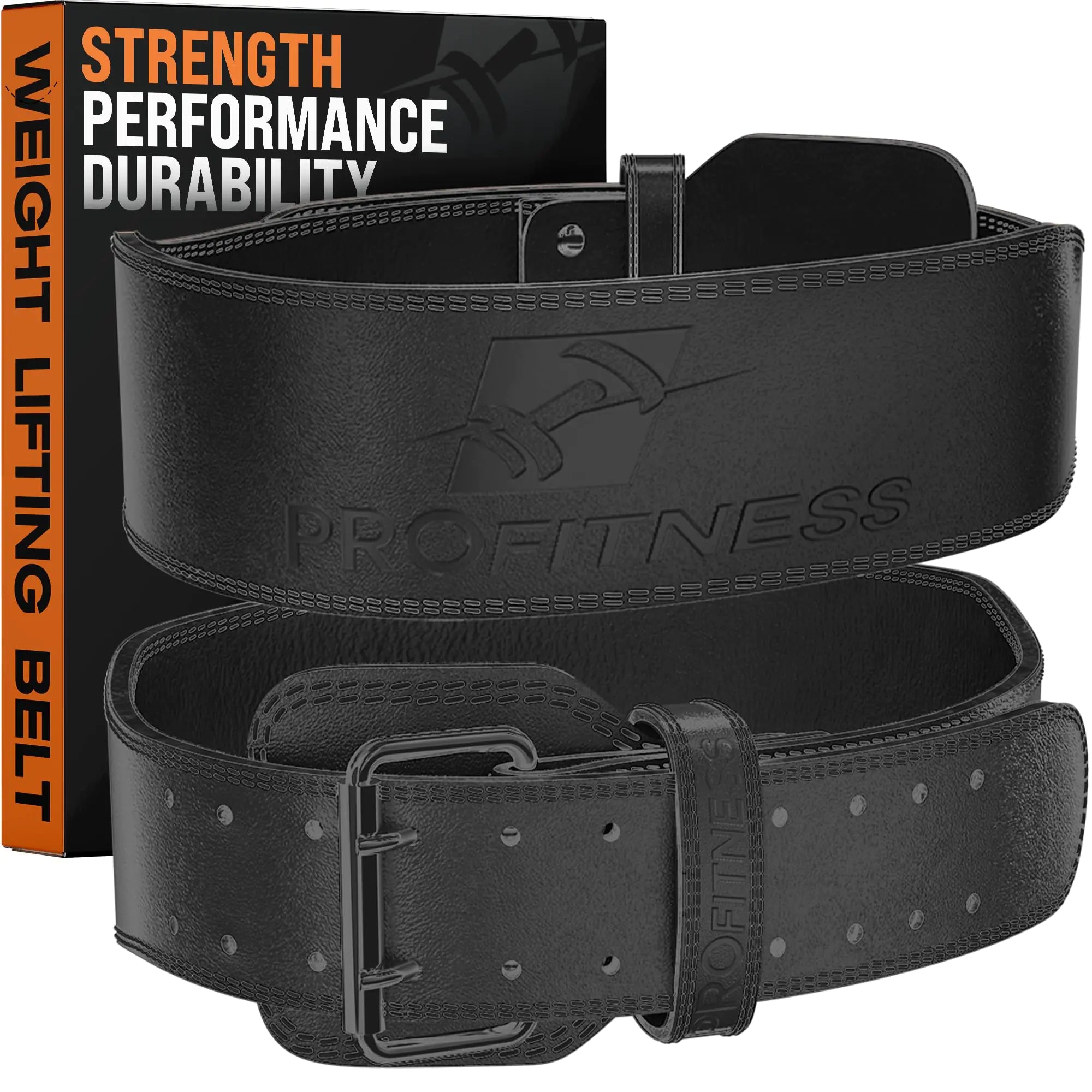 ProFitness Unisex Leather Weightlifting Belt