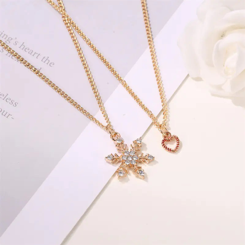 Holiday Charm Alloy Necklace - Seasonal Gift