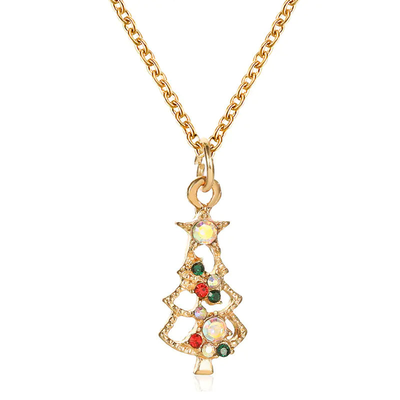 Holiday Charm Alloy Necklace - Seasonal Gift
