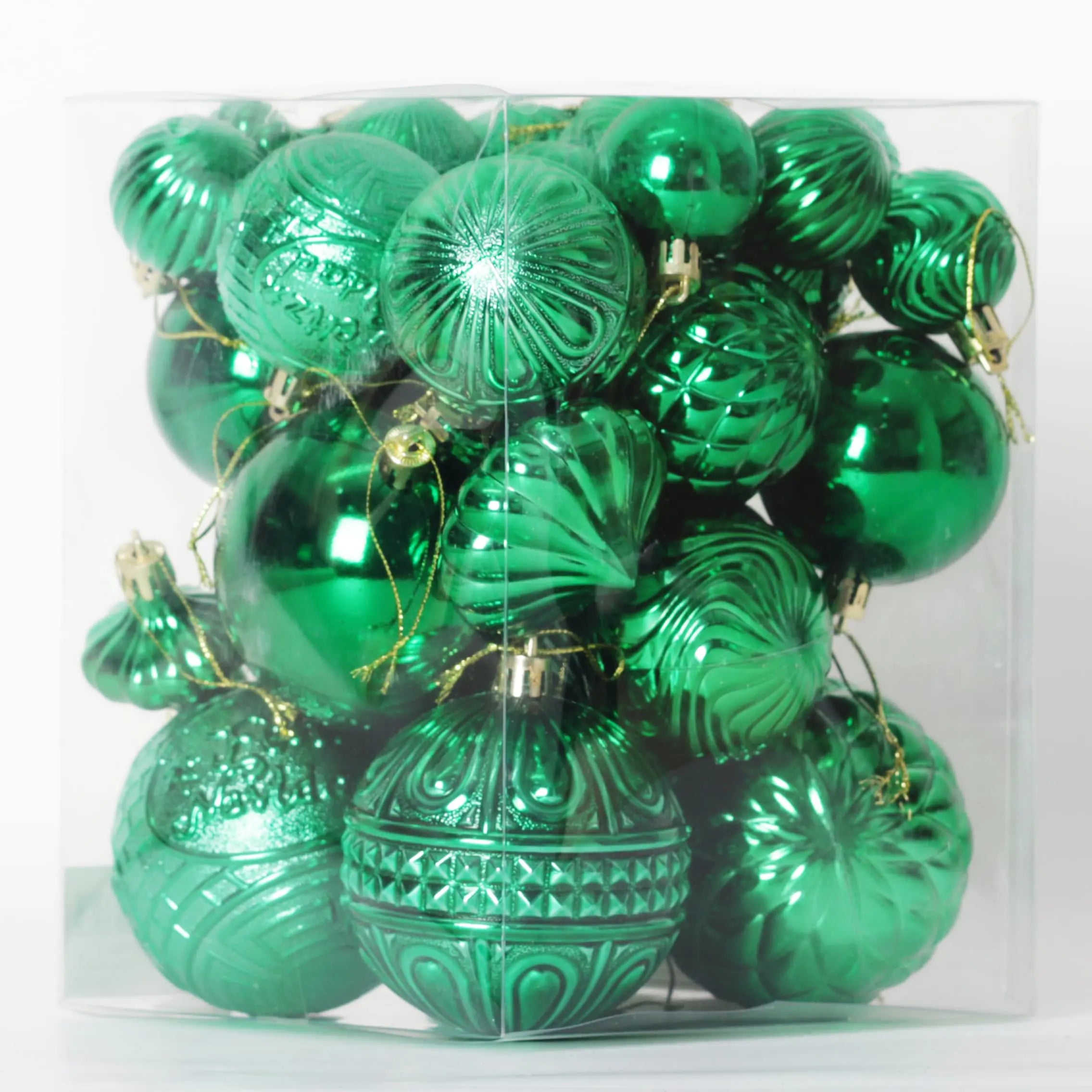60-Piece Shatterproof Christmas Ornament Set